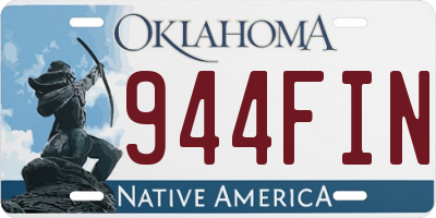OK license plate 944FIN