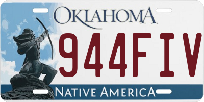 OK license plate 944FIV