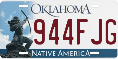 OK license plate 944FJG