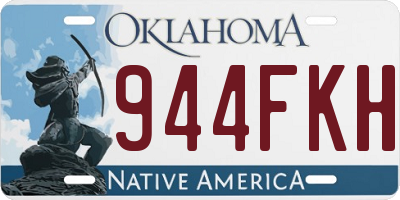 OK license plate 944FKH