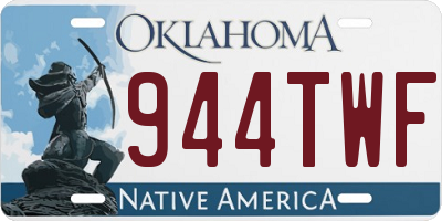 OK license plate 944TWF