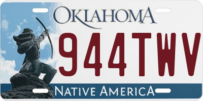 OK license plate 944TWV