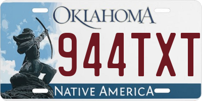 OK license plate 944TXT
