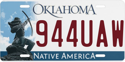 OK license plate 944UAW