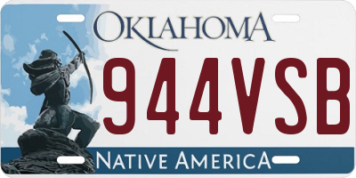 OK license plate 944VSB