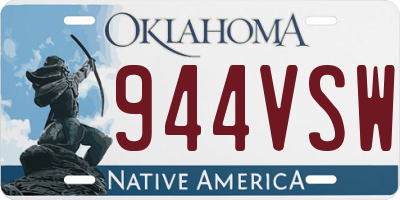 OK license plate 944VSW