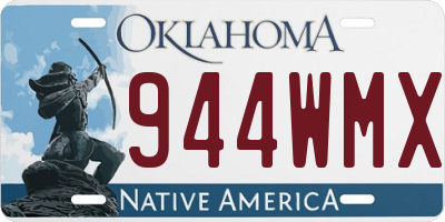OK license plate 944WMX