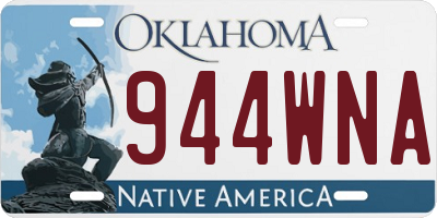 OK license plate 944WNA