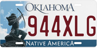 OK license plate 944XLG