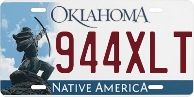 OK license plate 944XLT