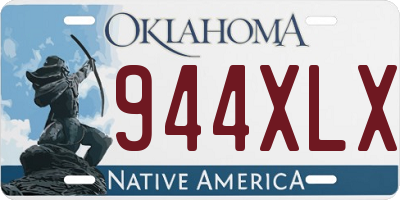 OK license plate 944XLX
