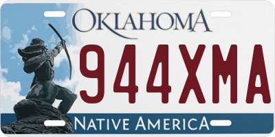 OK license plate 944XMA