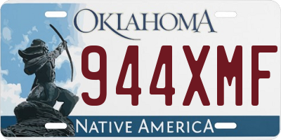 OK license plate 944XMF