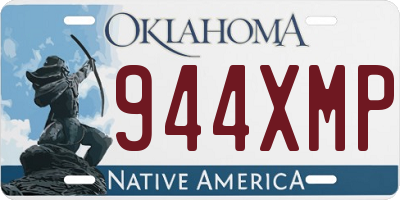 OK license plate 944XMP