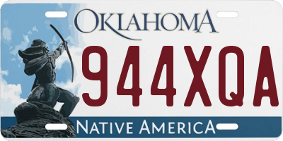 OK license plate 944XQA