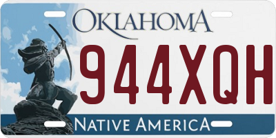 OK license plate 944XQH