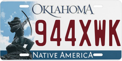 OK license plate 944XWK