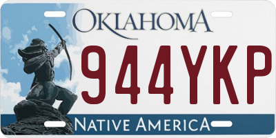 OK license plate 944YKP