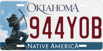 OK license plate 944YOB