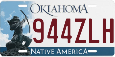 OK license plate 944ZLH