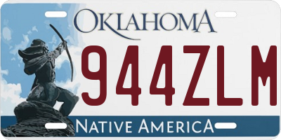 OK license plate 944ZLM