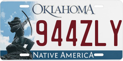 OK license plate 944ZLY