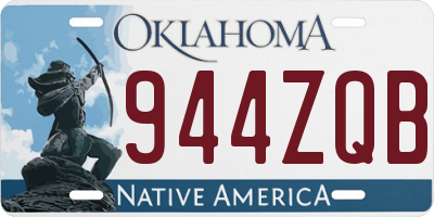 OK license plate 944ZQB