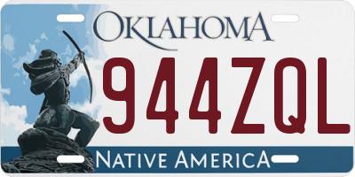 OK license plate 944ZQL
