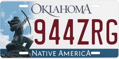 OK license plate 944ZRG