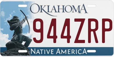 OK license plate 944ZRP