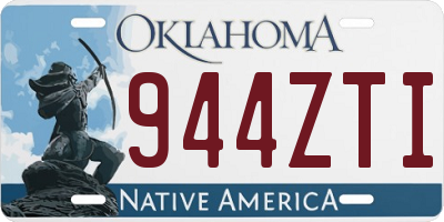 OK license plate 944ZTI