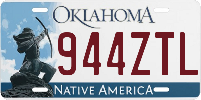 OK license plate 944ZTL