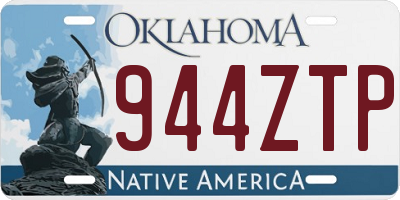 OK license plate 944ZTP