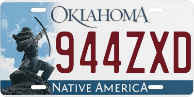 OK license plate 944ZXD