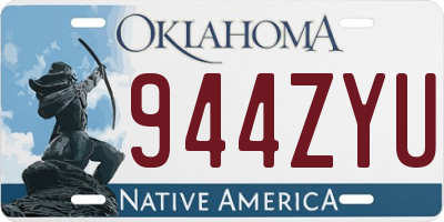 OK license plate 944ZYU