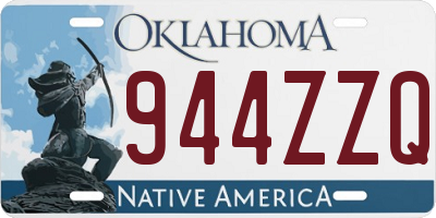 OK license plate 944ZZQ