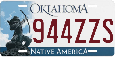 OK license plate 944ZZS