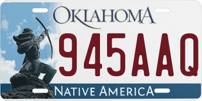 OK license plate 945AAQ