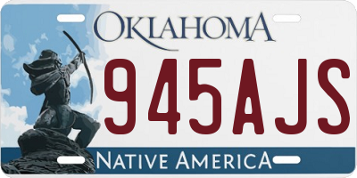 OK license plate 945AJS