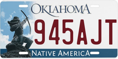 OK license plate 945AJT
