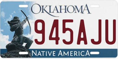 OK license plate 945AJU