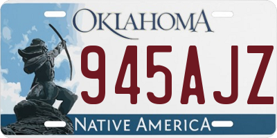 OK license plate 945AJZ