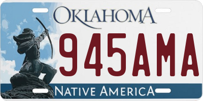 OK license plate 945AMA