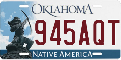 OK license plate 945AQT