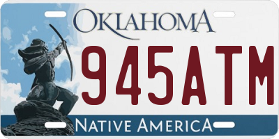 OK license plate 945ATM
