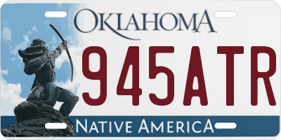 OK license plate 945ATR