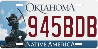 OK license plate 945BDB