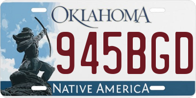 OK license plate 945BGD
