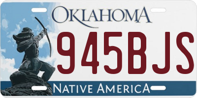 OK license plate 945BJS