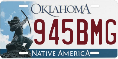OK license plate 945BMG